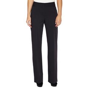 NWT Liz Claiborne Classic Fit Audra Straight Leg Trousers in Black